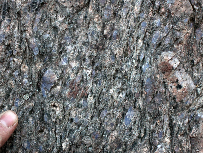 sheared blue quartz